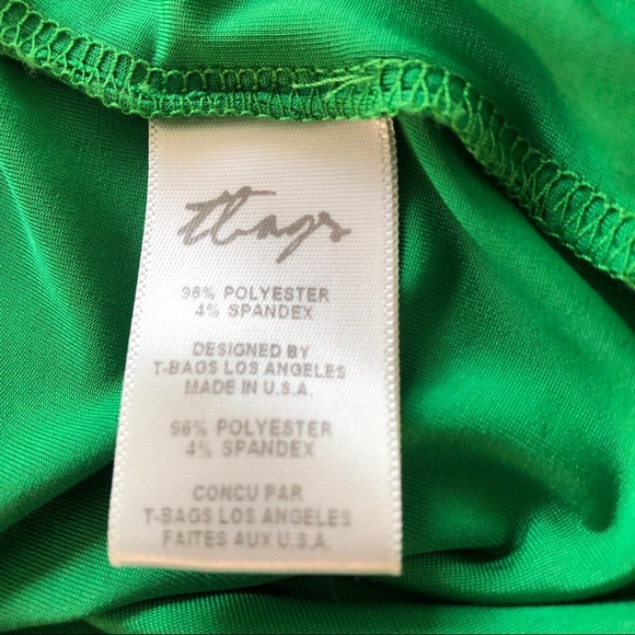 T-Bags Green Slinky Knit Strapless Maxi Dress S - Picture 5 of 8